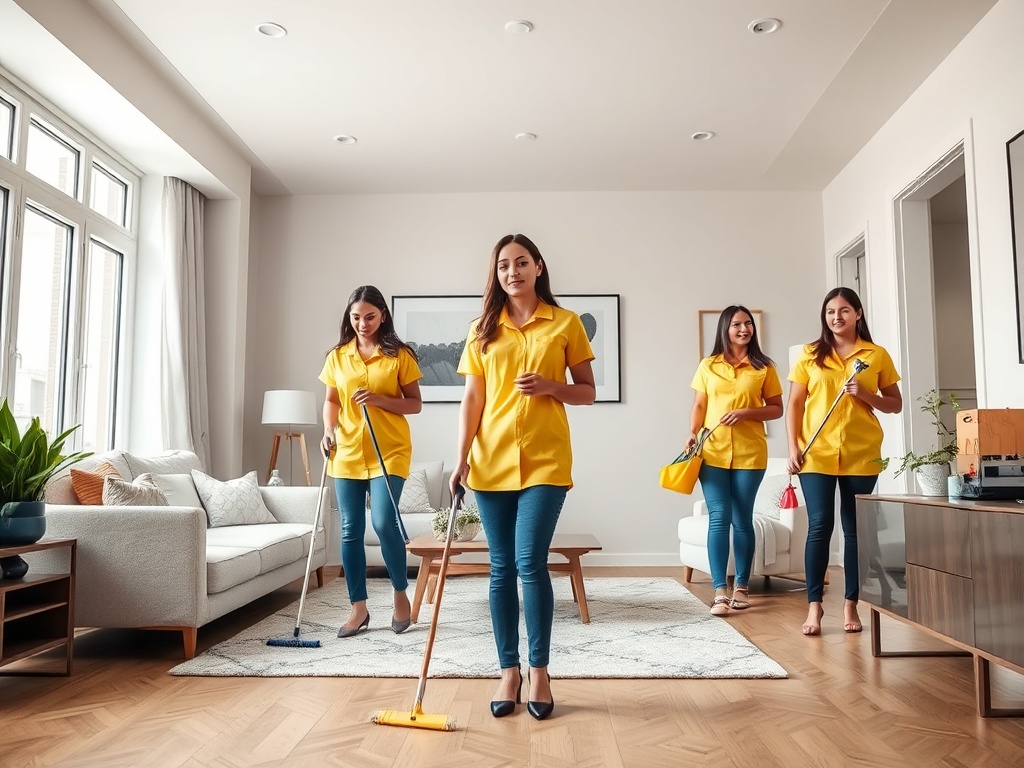 ניקיון דירת 4 חדרים