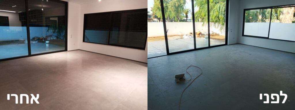 ניקיון חלל משרד עם חלונות גדולים